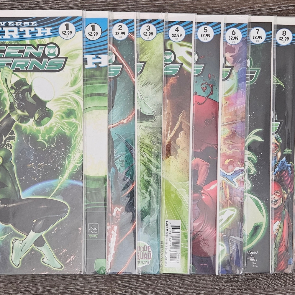 Green Lanterns Rebirth comic lot Issues #1-14 plus the Rebirth One Shot from DC